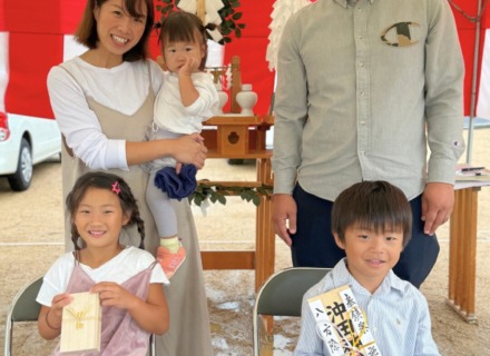 【N様邸 vol.1】地鎮祭 ―雨上がりの空が祝福する、笑顔の地鎮祭