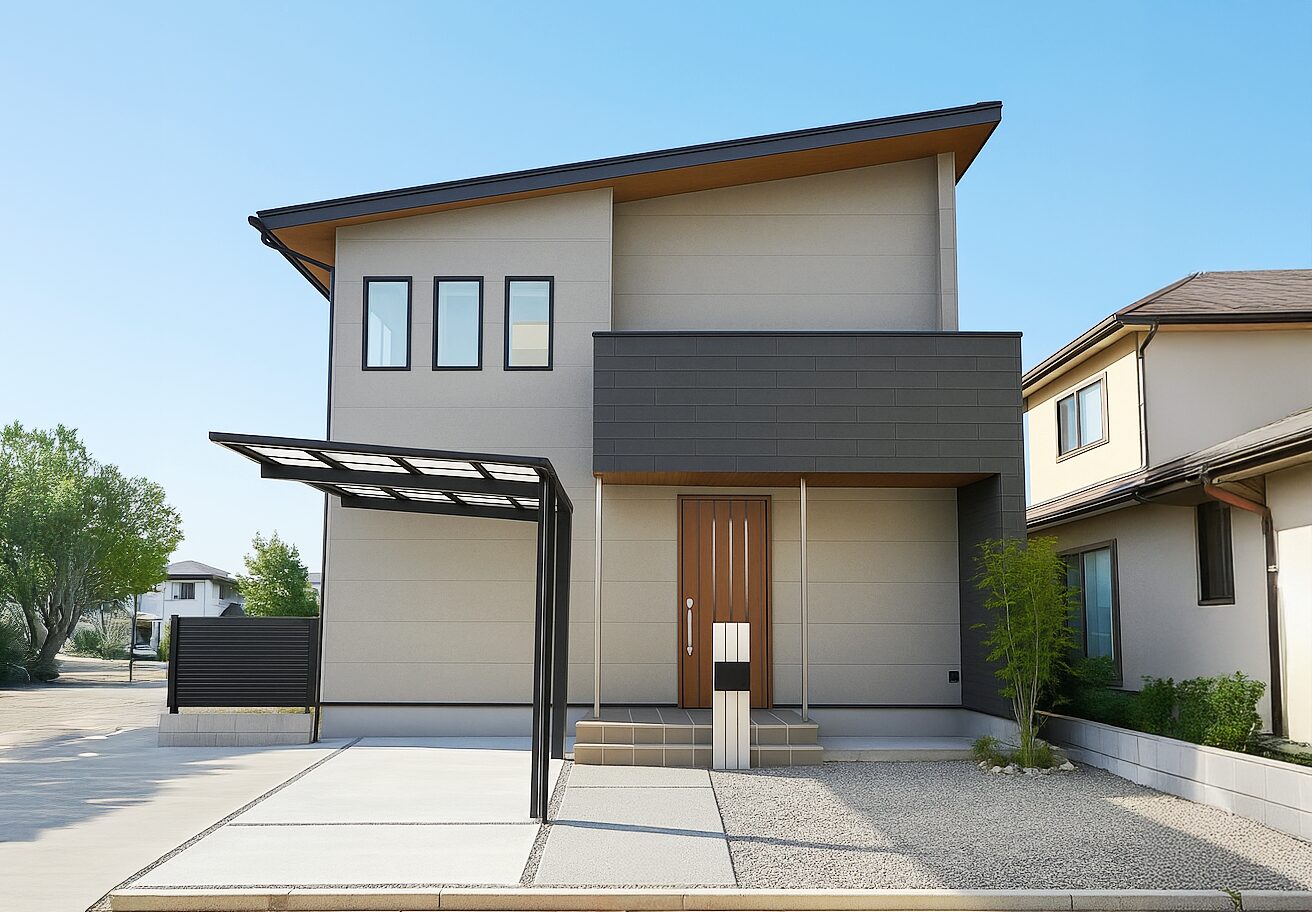 視覚的にも体感的にも自然を感じる家