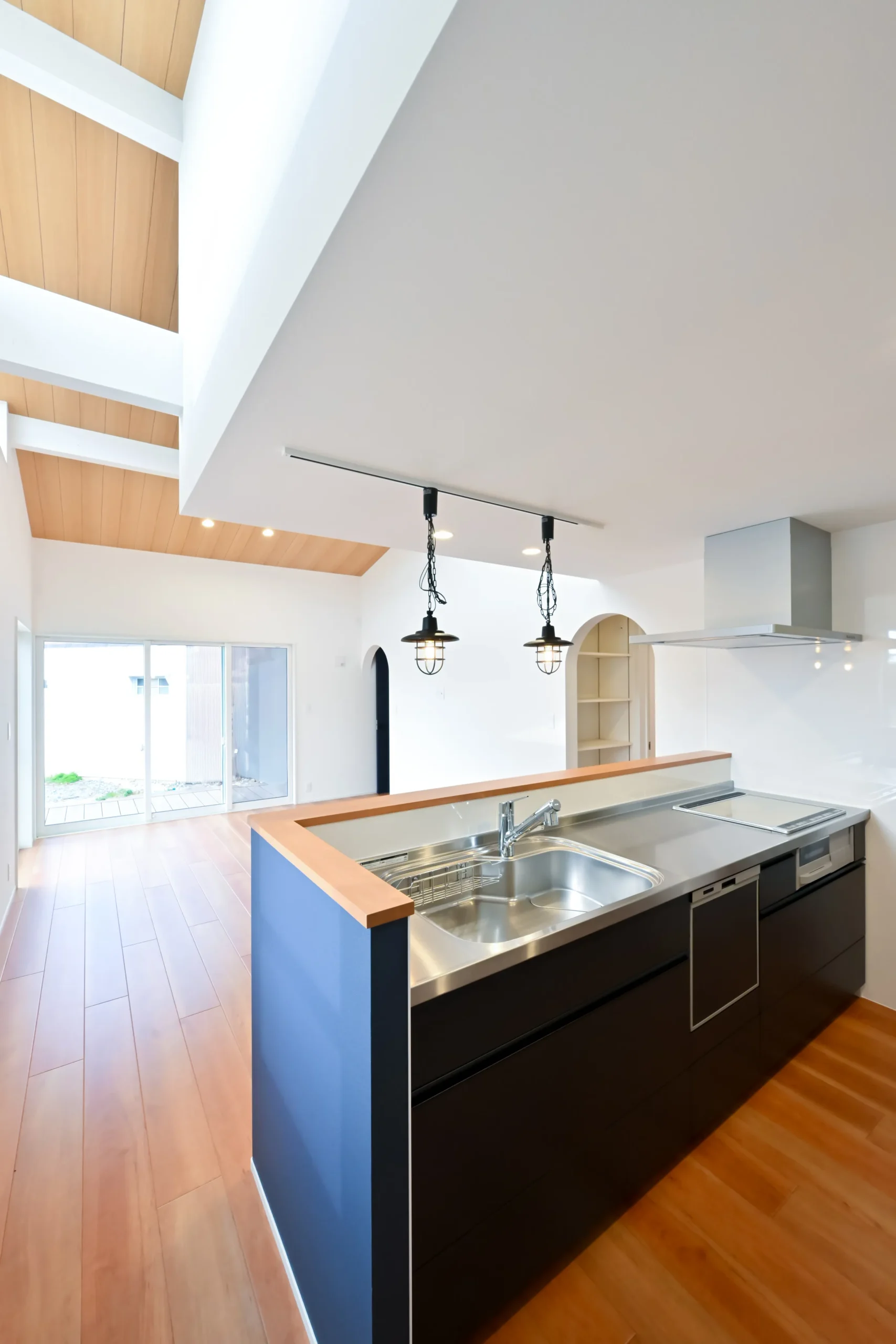 開放感溢れるアメリカンスタイルの平屋