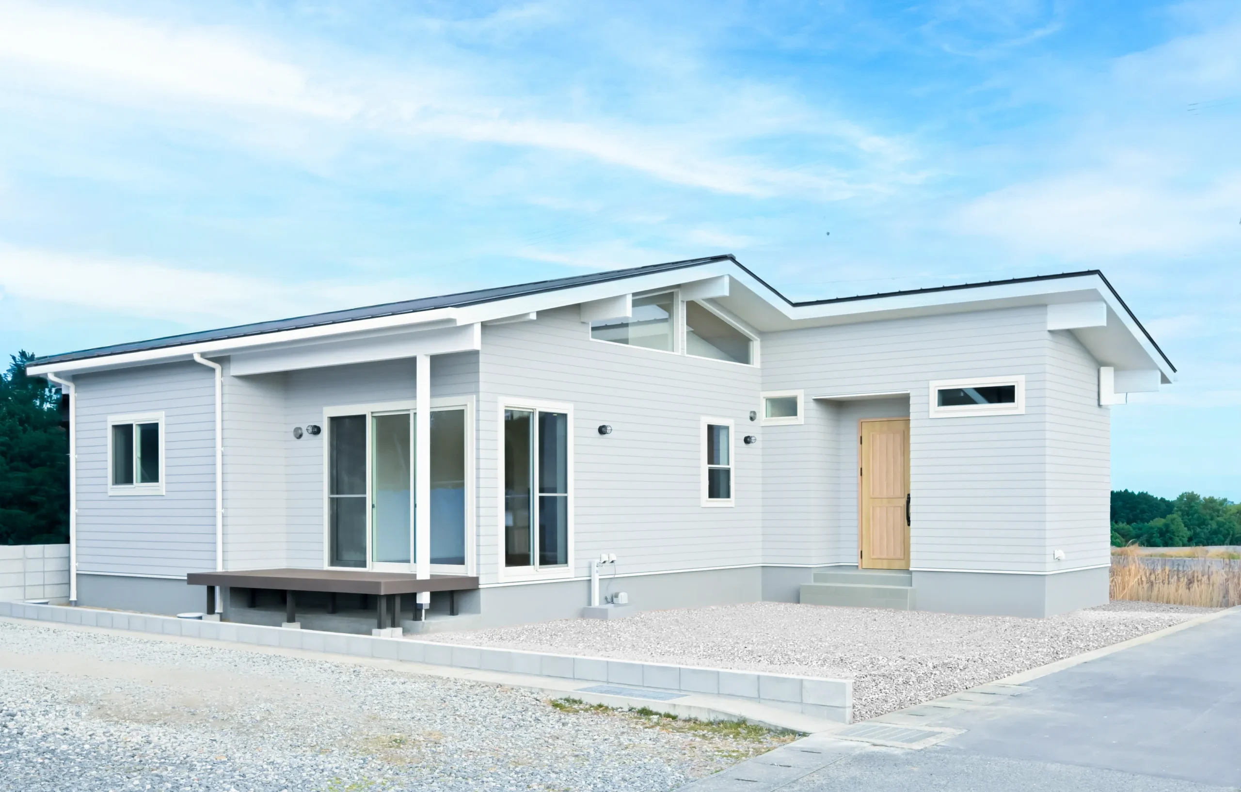 開放感溢れるアメリカンスタイルの平屋